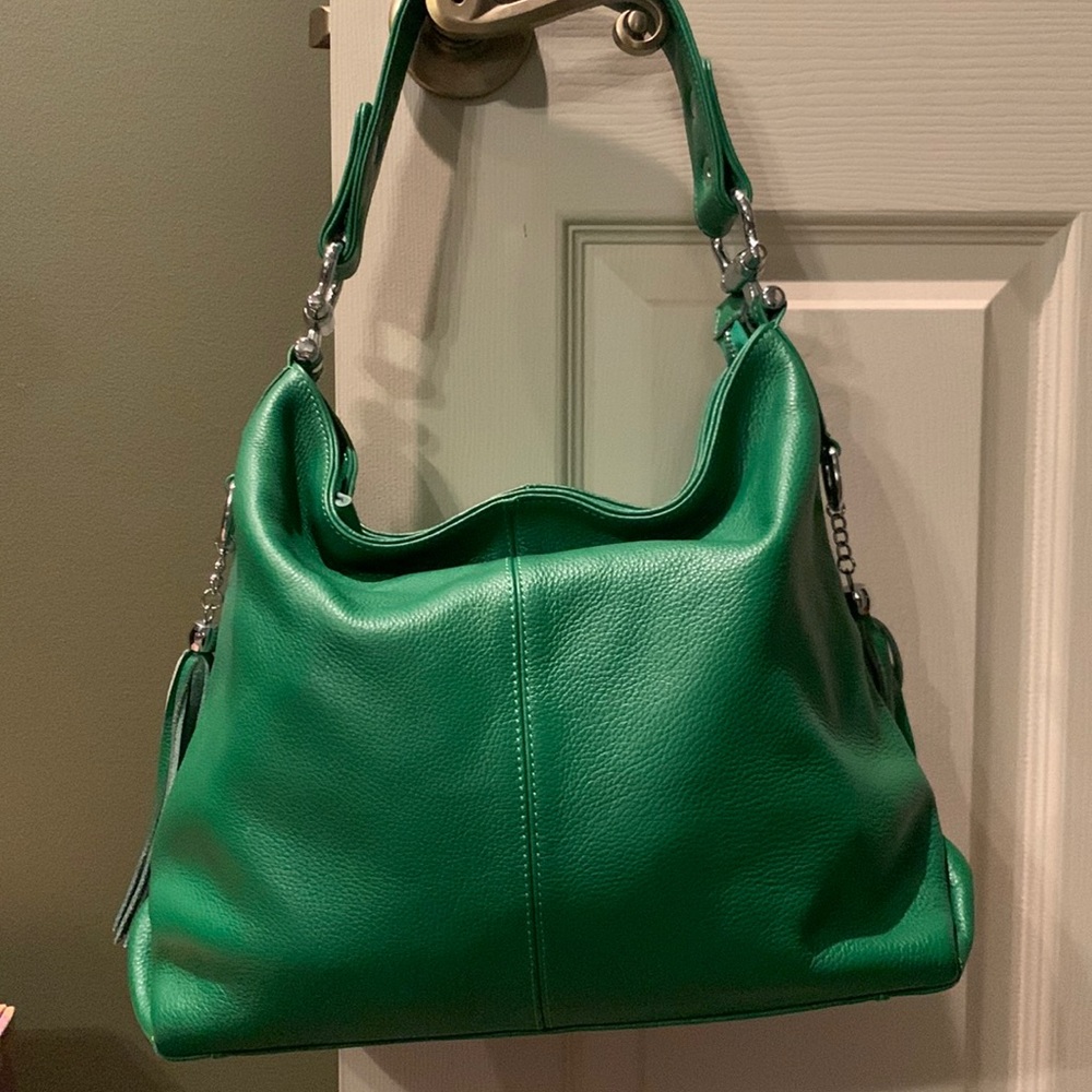 Green hobo bag